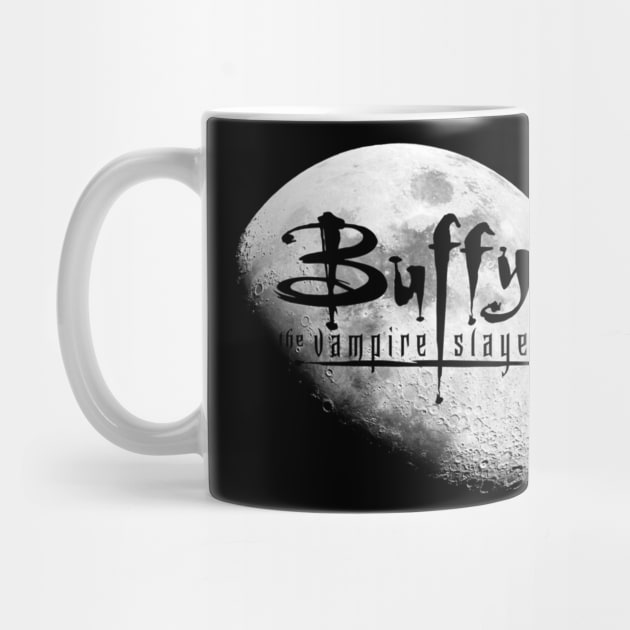 Buffy the Vampire Slayer Buffy Logo & Moon by defreitasysou